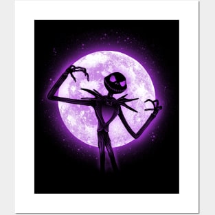 Moonlight Skeleton Posters and Art